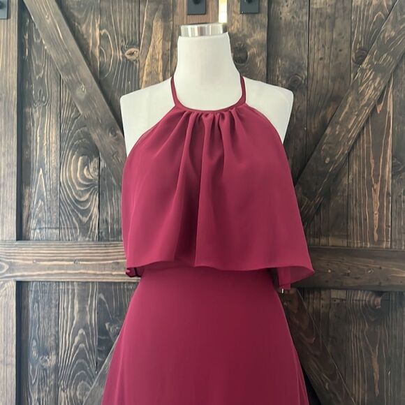 NWT Cinderella A-Line Chiffon Sleeveless Bridesmaid Dress Floor-Length Formal - Picture 3 of 12